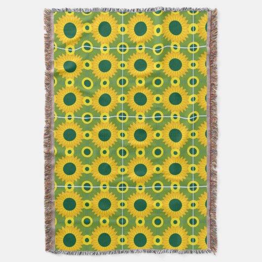 Couverture imprimé de tournesol (devant Vertical)