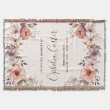 In Loving Memory Floral Watercolor Custom Name