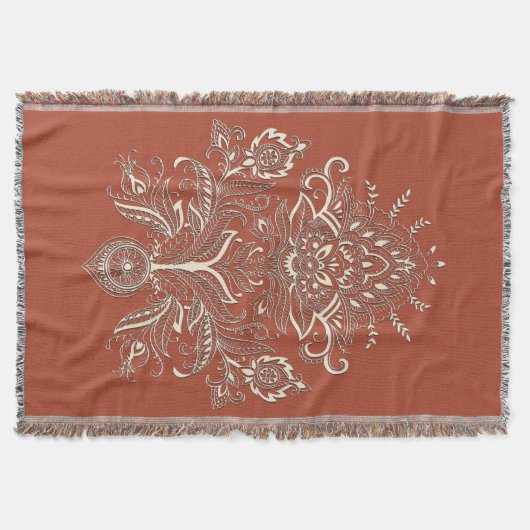 Couverture Indian Paisley - Lance Blanket (Devant)