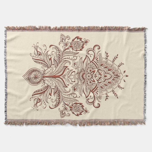 Couverture Indian Paisley - Lance Blanket (Devant)