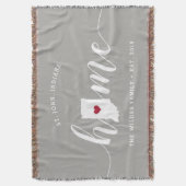 Couverture Indiana Home State Personnalisé (devant Vertical)