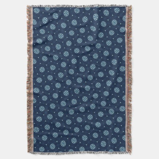 Couverture Indigo Spirit : Boho Géométrie africaine (devant Vertical)