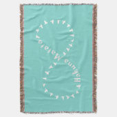 Couverture Infini Hakuna Matata - bleu et blanc turquoises (devant Vertical)
