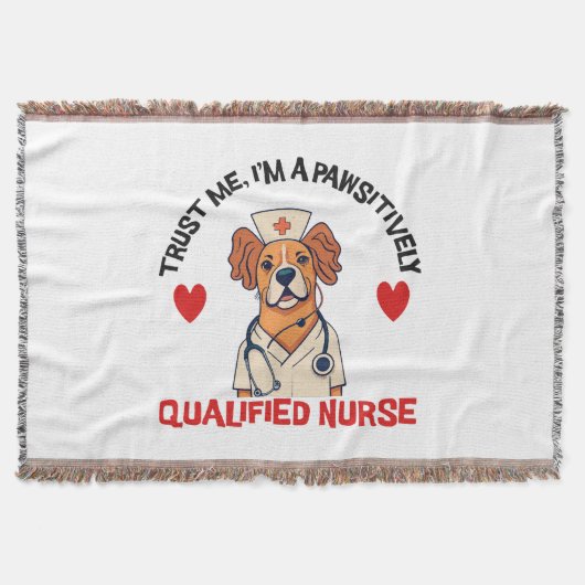 Couverture Infirmière qualifiée Pawsitively (Devant)