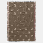 Couverture Initiales Brown et beige Motif (devant Vertical)