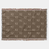 Couverture Initiales Brown et beige Motif (Devant)