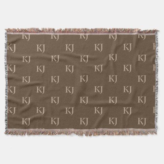 Couverture Initiales Brown et beige Motif (Devant)