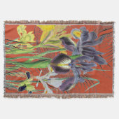 Couverture Iris Floral Imaginaire Rouge 2.0 (Devant)