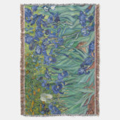 Couverture Irises, Floral Oil Painting, Vincent Van Gogh (devant Vertical)