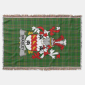 Couverture Irish Bradley Manteau d'armoiries Famille Crest Ir (Devant)