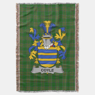 Couverture Irish Coyle ou McCoyle Coat of Arms Family Crest