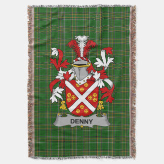 Couverture Irish Denny Coat d'armoiries Family Crest Irlande