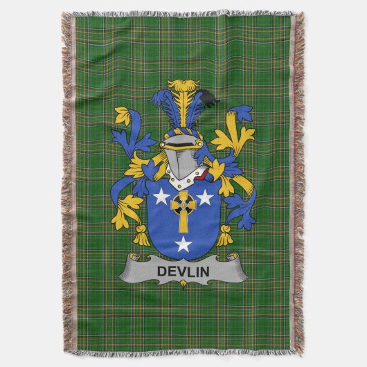 Couverture Irish Devlin ou O_Devlin Armoiries de famille Cres (devant Vertical)