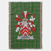 Couverture Irish Garvey ou O_Garvey Armoiries de famille Cres (devant Vertical)