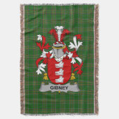 Couverture Irish Gibney ou O_Gibney Armoiries de famille Cres (devant Vertical)