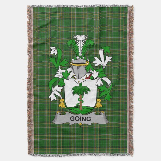 Couverture Irish Going Coat of Arms Family Crest Irlande (devant Vertical)