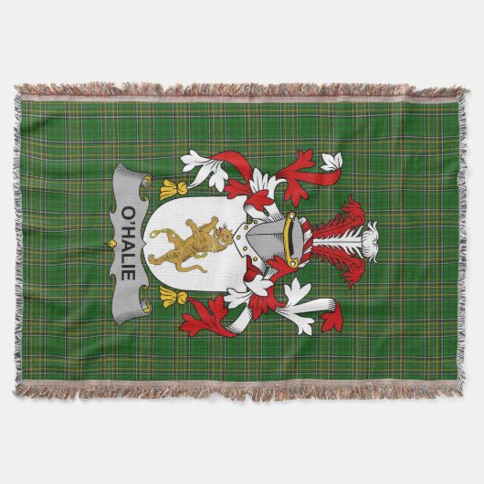 Couverture Irish Halie ou O_Halie Armoiries de Family Crest (Devant)