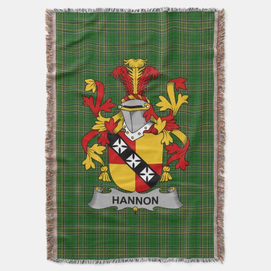 Couverture Irish Hannon ou O_Hannon Armoiries de famille (devant Vertical)