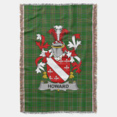Couverture Irish Howard Manteau d'armoiries Famille Crest Irl (devant Vertical)