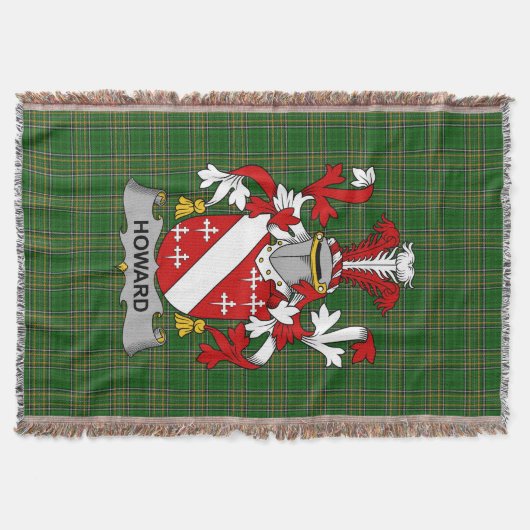 Couverture Irish Howard Manteau d'armoiries Famille Crest Irl (Devant)