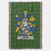 Couverture Irish James Coat of Arms Family Crest Irlande (devant Vertical)