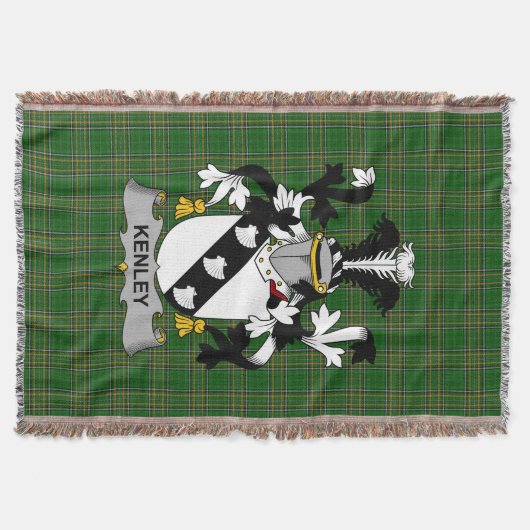 Couverture Irish Kenley Armoiries Famille Crest Irlande (Devant)
