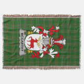 Couverture Irish McCarthy Manteau d'armoiries Family Crest Ir (Devant)