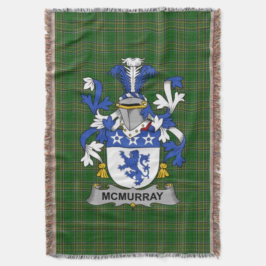Couverture Irish McMurray Manteau d'armoiries Famille Crest I (devant Vertical)