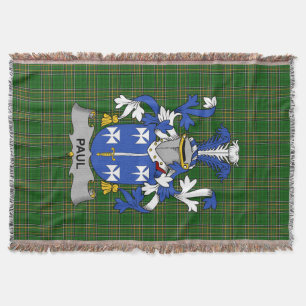 Couverture Irish Paul Coat of Arms Family Crest Irlande