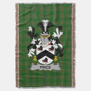 Couverture Irish Price Coat of Arms Family Crest Irlande