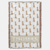 Couverture Irish Setter personnalisé  (devant Vertical)