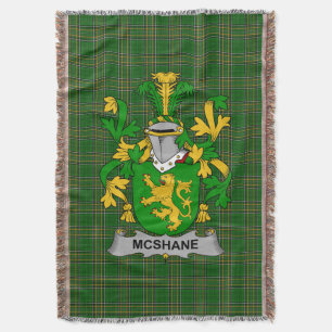 Couverture Irish Shane ou McShane Manteau d'armoiries Family 