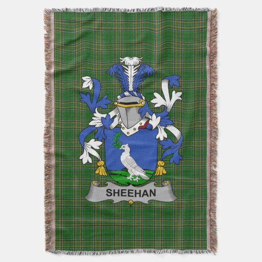 Couverture Irish Sheehan ou O_Sheehan Armoiries de la famille (devant Vertical)