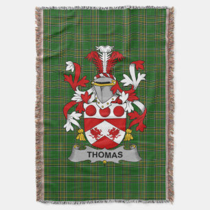 Couverture Irish Thomas Coat of Arms Family Crest Irlande