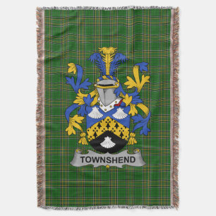 Couverture Irish Townshend ou Townsend Coat of Arms Famille C