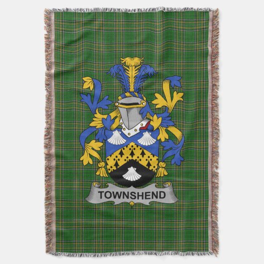 Couverture Irish Townshend ou Townsend Coat of Arms Famille C (devant Vertical)