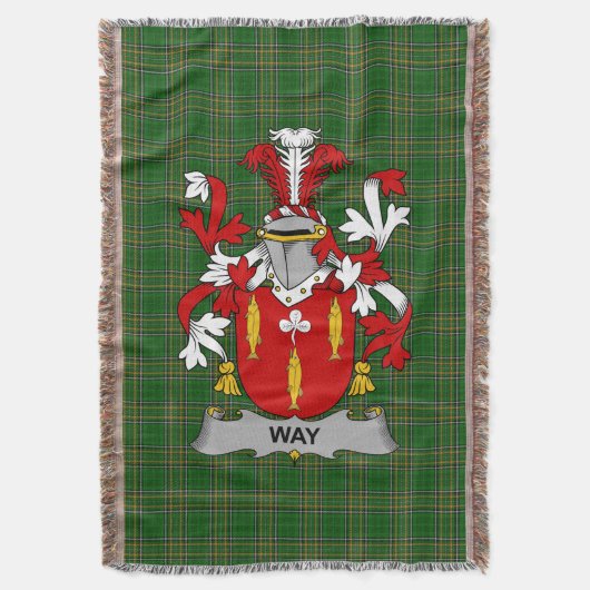 Couverture Irish Way Armoiries Famille Crest Irlande (devant Vertical)