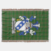 Couverture Irlandais Bernard Coat d'armoiries Famille Crest I (Devant)
