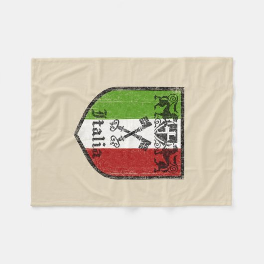 Couverture italienne d'ouatine de drapeau (Devant (Horizontal))