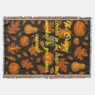 Couverture It's Orangey Throw Blanket