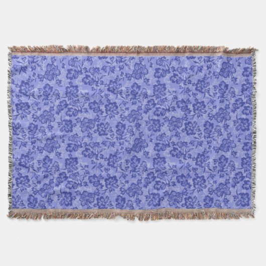 Couverture Iwalani Vintage Hawaïen Lilac Floral (Devant)