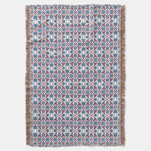 Couverture Iznik Flower Tile Pattern (devant Vertical)