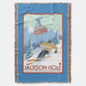 Couverture Jackson Hole, skieur du Wyoming et tram (devant Vertical)