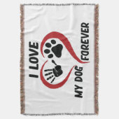 Couverture J'aime mon chien jeter l'oreiller (devant Vertical)