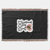 Couverture J'aime mon chien personnalisé (Devant)