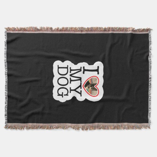 Couverture J'aime mon chien personnalisé (Devant)