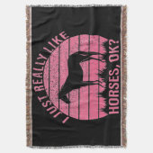 Couverture J'aime vraiment les chevaux en rose Rose (devant Vertical)