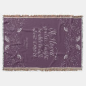 Couverture Jane Austen Emma Violet Floral Citation Amour (Devant)