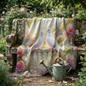 Couverture Jardin de Cottage aux Colombes Blanches