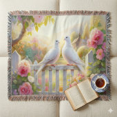 Couverture Jardin de Cottage aux Colombes Blanches